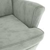 vidaXL Armchair Light Grey Velvet