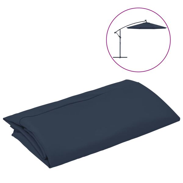 vidaXL Replacement Fabric for Cantilever Umbrella Blue 350 cm