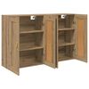 vidaXL Wall-mounted Cabinet 2 pcs Artisan Oak 69.5 x 34 x 90 cm