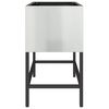 vidaXL Raised Garden Planter Silver 60 x 26 x 45 cm Galvanised Steel