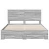 vidaXL Bed Frame with Drawer Grey Sonoma 160 x 200 cm Engineered Wood