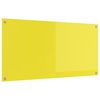 vidaXL Kitchen Backsplash Yellow 120 x 60 cm Tempered Glass
