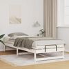 vidaXL Bed Frame White 80 x 220 cm Solid Pine Wood