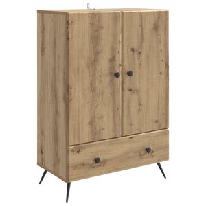 vidaXL Sideboard Artisan Oak 66 x 34.5 x 95 cm Engineered Wood