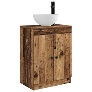 vidaXL Bathroom Vanity with Sink Old Wood 54 x 35 x 83 cm