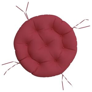 vidaXL Round Cushion Wine Red &Oslash; 60 x11 cm Oxford Fabric