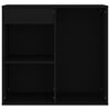vidaXL Cosmetic Cabinet Black 80x40x75 cm Engineered Wood
