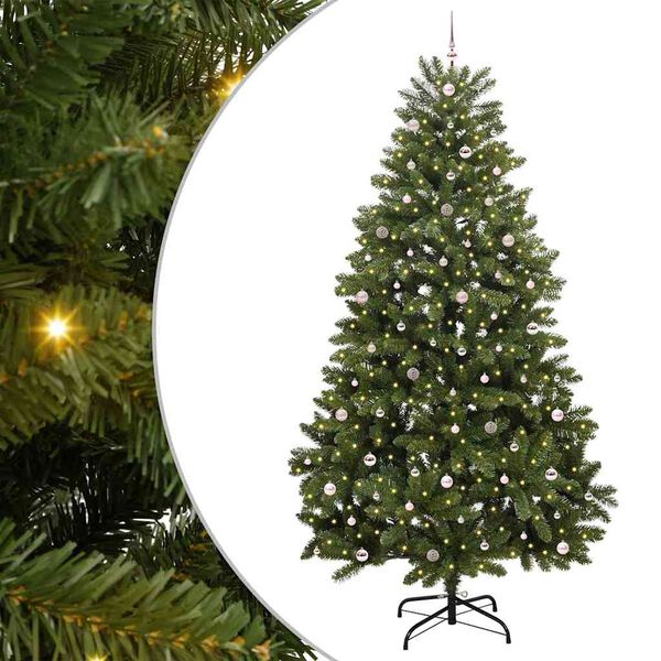 vidaXL Artificial Christmas Tree Green 300 cm PVC and Metal