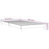 vidaXL Bed Frame without Mattress Smoked Oak 90x200 cm Engineered Wood