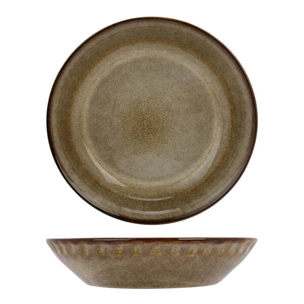 Cosy & Trendy Deep Plate Araki Hazel 4 pcs &Oslash;21.5 cm Brown