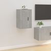vidaXL Wall Mounted TV Cabinet Concrete Grey 40x34.5x60 cm