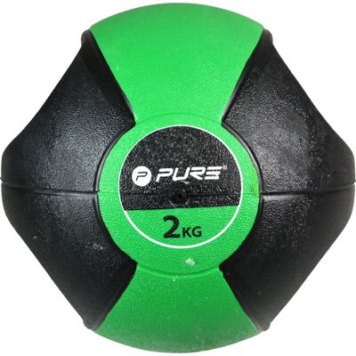 Pure2Improve Medicine Ball with Handles 2 kg Green