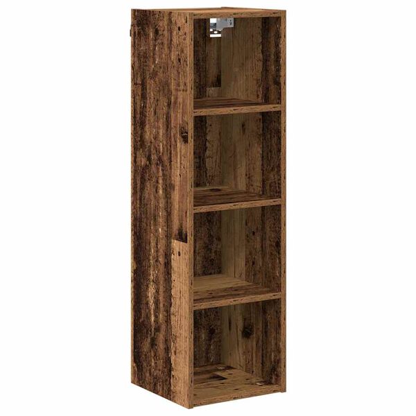 vidaXL Hanging Cabinet Old Wood 30 x 29.5 x 100 cm Engineered Wood