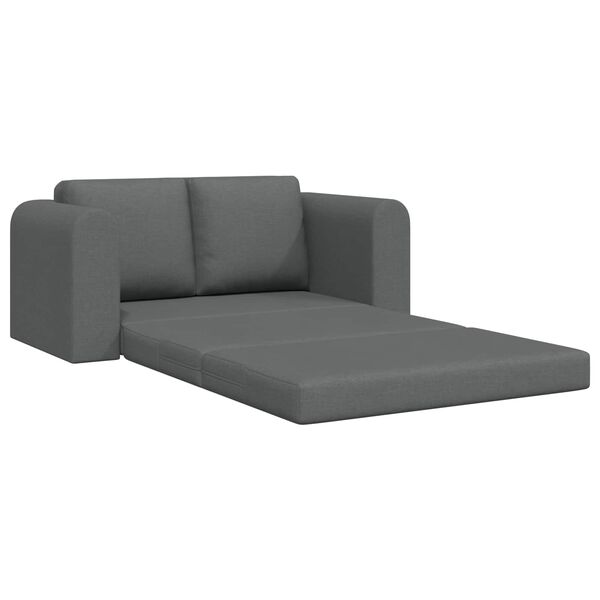 vidaXL Folding Sofa Bed Dark Grey 148 x 71 x 83 cm Fabric