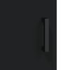 vidaXL Wall Mounted Cabinets 2 pcs Black Engineered Wood