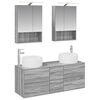 vidaXL Bathroom Furniture Set 5 pcs Grey Sonoma