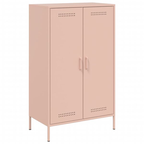 vidaXL Highboard Pink 68x39x113 cm Steel