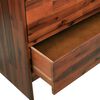 vidaXL Chest of Drawers Solid Acacia Wood 90x37x75 cm