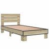 vidaXL Bed Frame without Mattress Sonoma Oak 90x190 cm Single