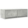 vidaXL TV Cabinet Concrete Grey 80x31x25.5 cm Engineered Wood