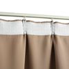vidaXL Blackout Curtains with Hooks 2 pcs Taupe 140x245 cm