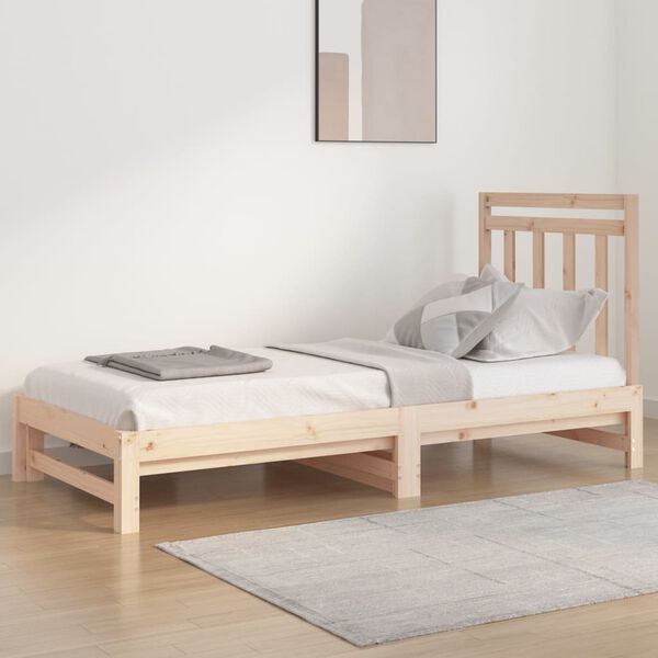 vidaXL Pull-out Day Bed without Mattress 2x(90x200) cm