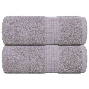 vidaXL Wash Towels "FROGN" 2 pcs Grey 30x30 cm 360 gsm