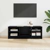 vidaXL TV Cabinet Black Oak 102 x 35 x 36.5 cm Engineered Wood