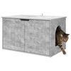 vidaXL Cat House Concerte 85 x 55 x 53.5 cm Engineered Wood