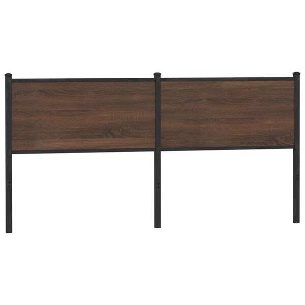 vidaXL Replace Headboard Brown Oak 160 cm Engineered Wood and Steel