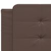 vidaXL Bed Frame with LED without Mattress "Zadar" Brown 200x200 cm
