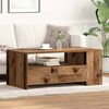 vidaXL Coffee Table Old Wood 102 x 55 x 43.5 cm Engineered Wood
