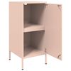 vidaXL Sideboards 2 pcs Pink 36x39x79 cm Steel