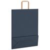 vidaXL Paper Bags 250 pcs with Handles Blue 32x12x42 cm