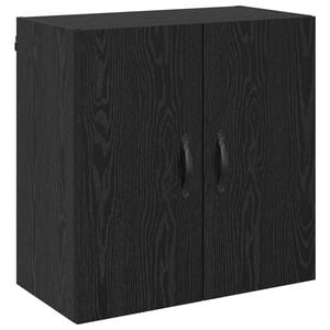 vidaXL Wall-Mounted Cabinet 60 x 31 x 60 cm Engineered Wood Black Oak