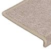 vidaXL Stair Mats 30 pcs 65x21x4 cm Taupe Rectangular Edge
