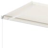 vidaXL Freestanding Manual Retractable Awning 300x250 cm Cream