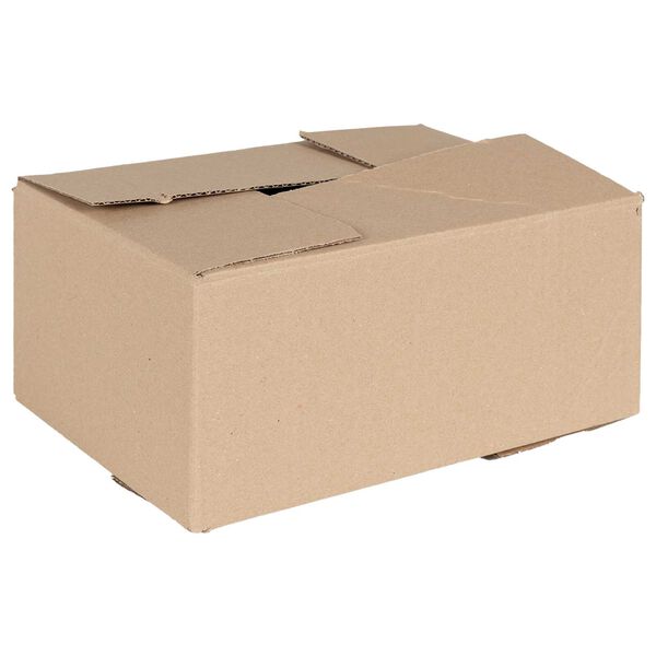 vidaXL Folding Box 50 pcs Natural 30 x 21.5 x 14 cm Cardboard