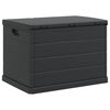 vidaXL Garden Storage Box Anthracite 77.5 x 54.5 x 53 cm Plastic
