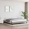 vidaXL Bed Frame without Mattress Light Grey Super King Fabric