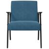 vidaXL Armchair Blue 59 x 75 x 78 cm Velvet