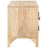 vidaXL TV Cabinet 140x30x40 cm Solid Mango Wood and Natural Cane