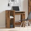 vidaXL Desk with Shelves Old Wood 84x40x78 cm Engineered Wood