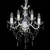 vidaXL Chandelier 5 Bulbs Transparent