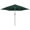 vidaXL Replacement Fabric for Outdoor Parasol Green 300 cm