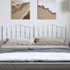 vidaXL Metal Headboard White 180 cm