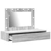 vidaXL Dressing Table Grey 100 x 40 x 70 cm Engineered Wood