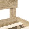 vidaXL Bed Frame with Drawer Sonoma Oak 200 x 200 cm Engineered Wood