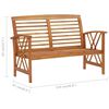 vidaXL Garden Bench 119 cm Solid Acacia Wood
