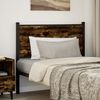 vidaXL Headboard Smoked Oak 107 cm Engineered Wood and Steel